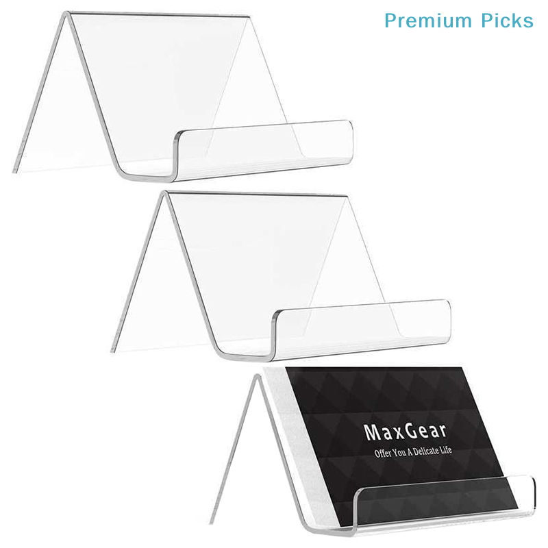 Document Holder Stand - Tempat Kartu Nama Akrilik Transparan Portabel