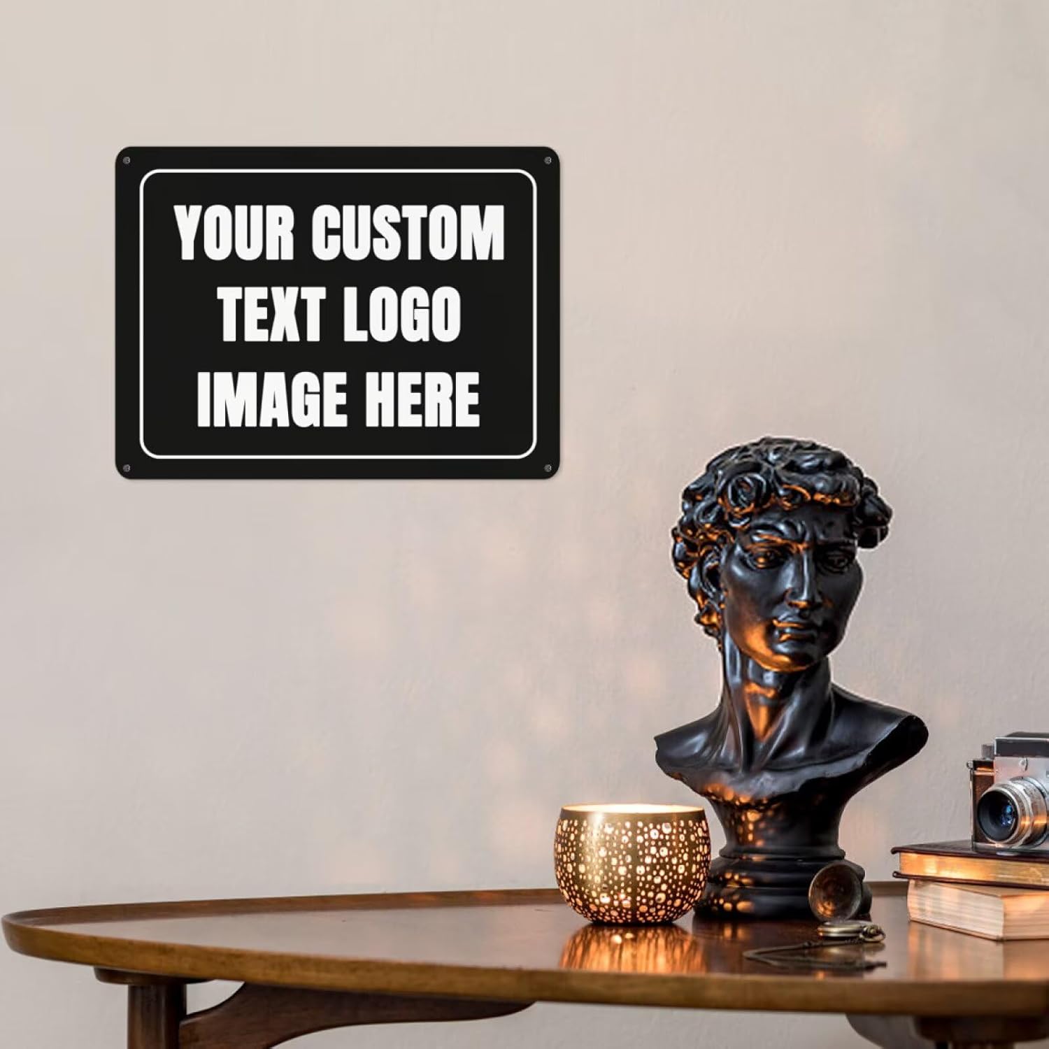 Home Office Or - Papan Tanda Logam Kustom, Papan Tanda