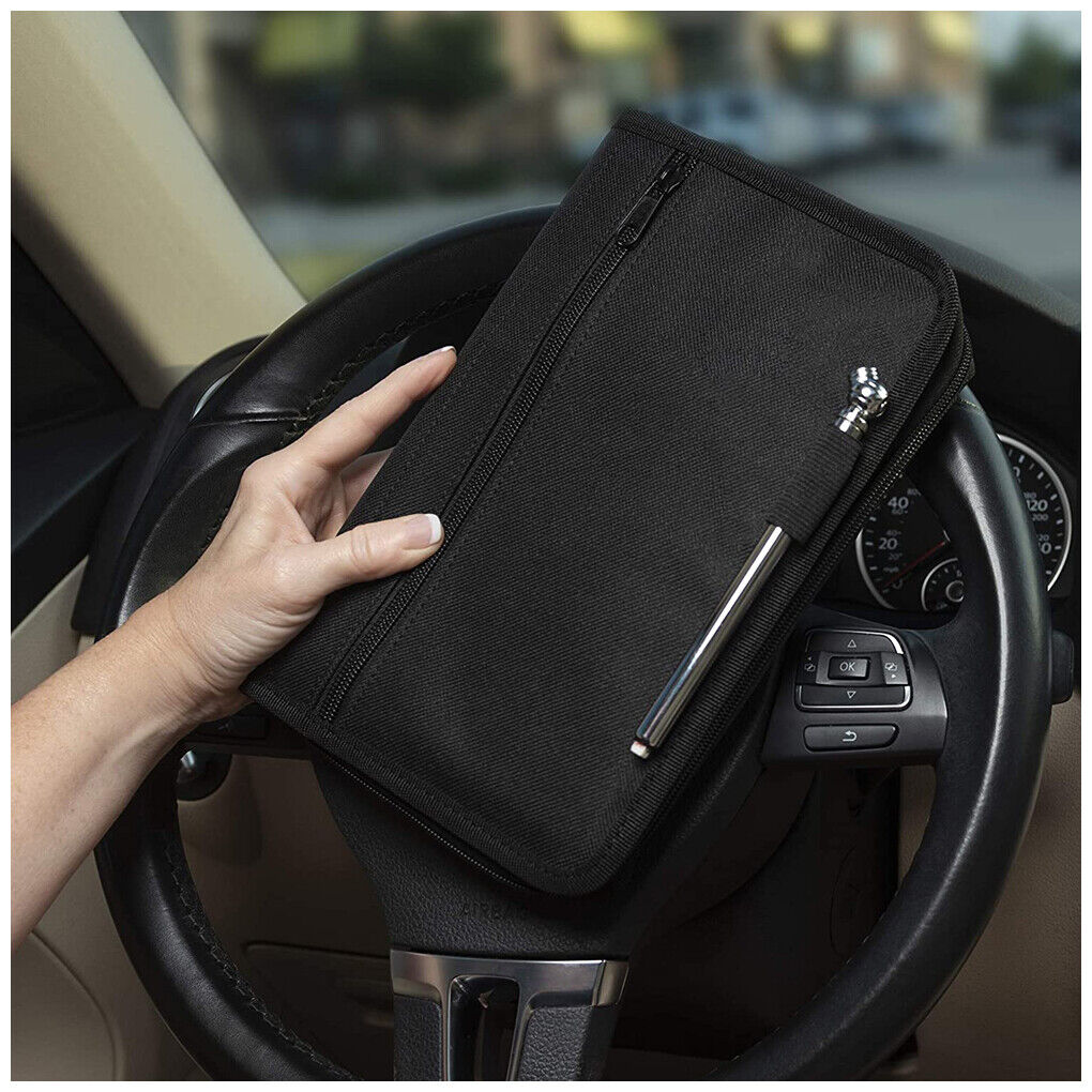 Document Holder Stand - Tas Folder Penyimpanan Multi Kantong Mobil