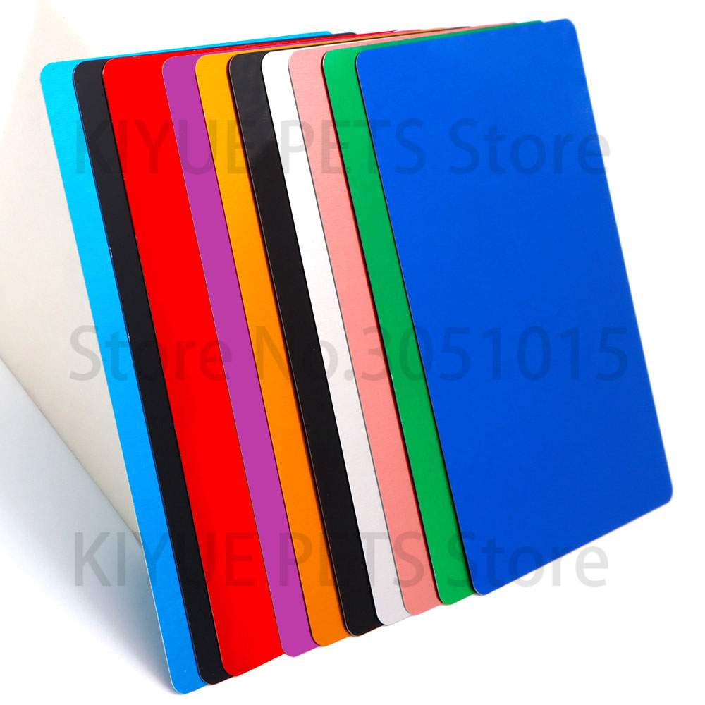 Home Office Logo - 100 Buah Kartu Bisnis Logam Portabel