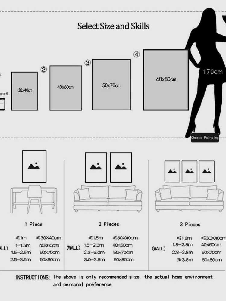 Lukisan Kanvas dengan Kutipan  - Home Office Room Inspiration ulasan dan harga