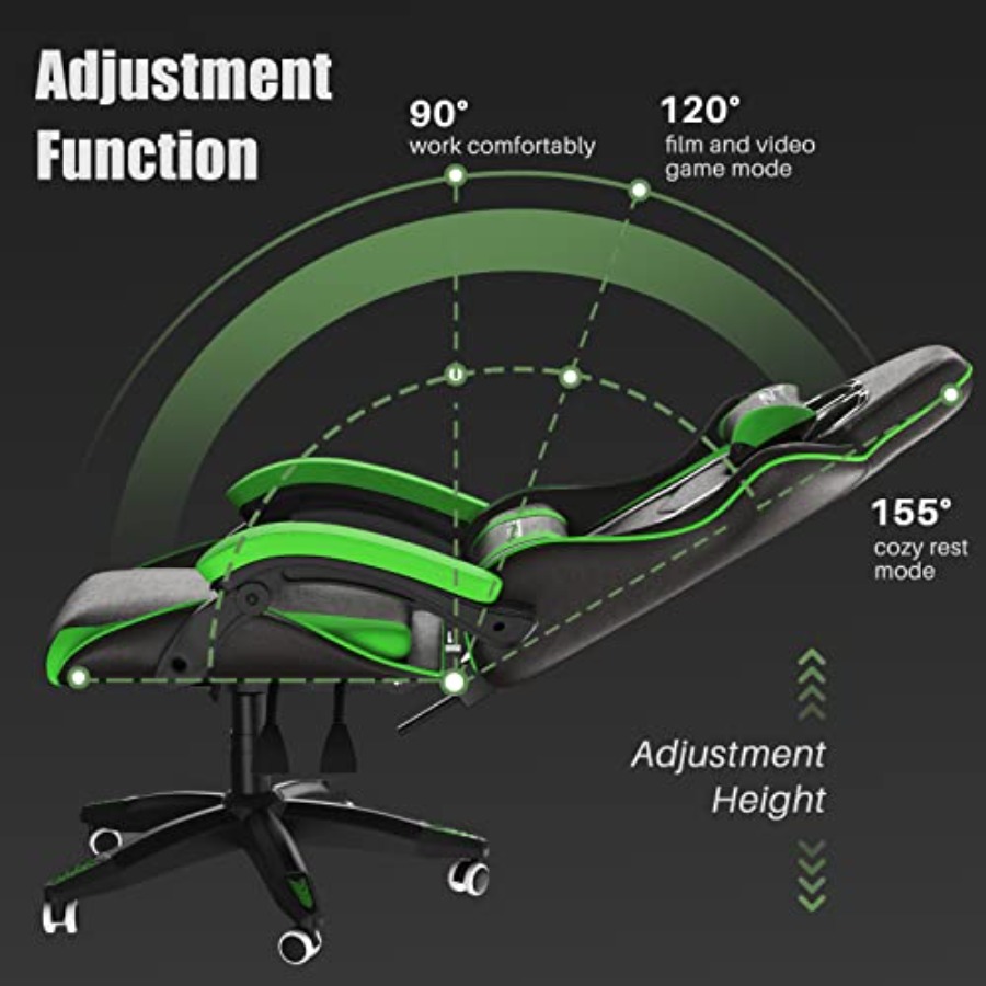 Kursi Gaming dengan Penyangga  - Ergonomic Office Chair ulasan dan harga