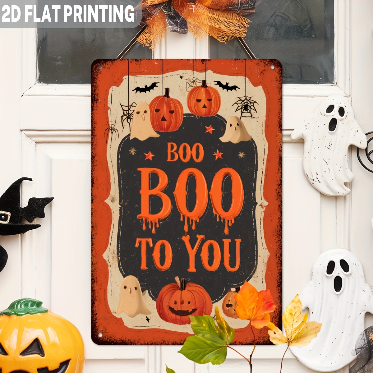 Papan Logam Vintage Halloween  - Home Office Or ulasan dan harga