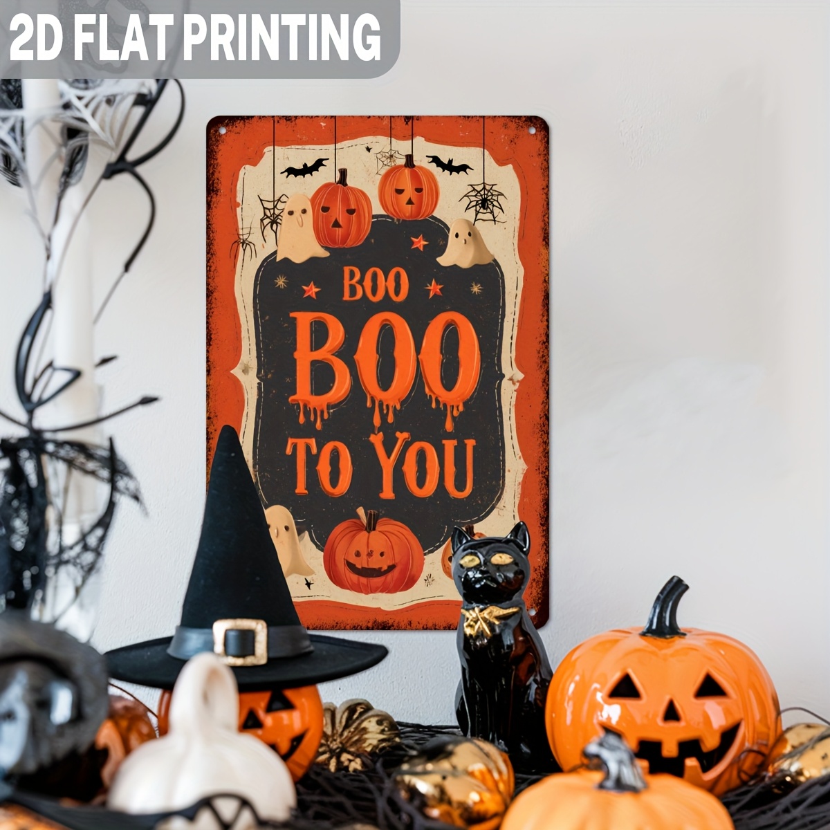 Papan Logam Vintage Halloween  - Home Office Or ulasan dan harga