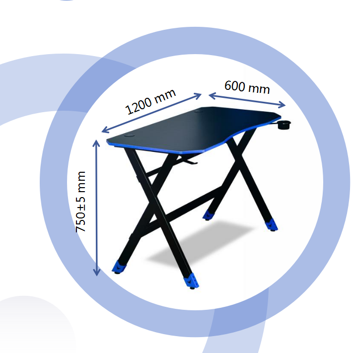 Meja PC Kantor Berkualitas Tin - Home Office Work Table ulasan dan harga