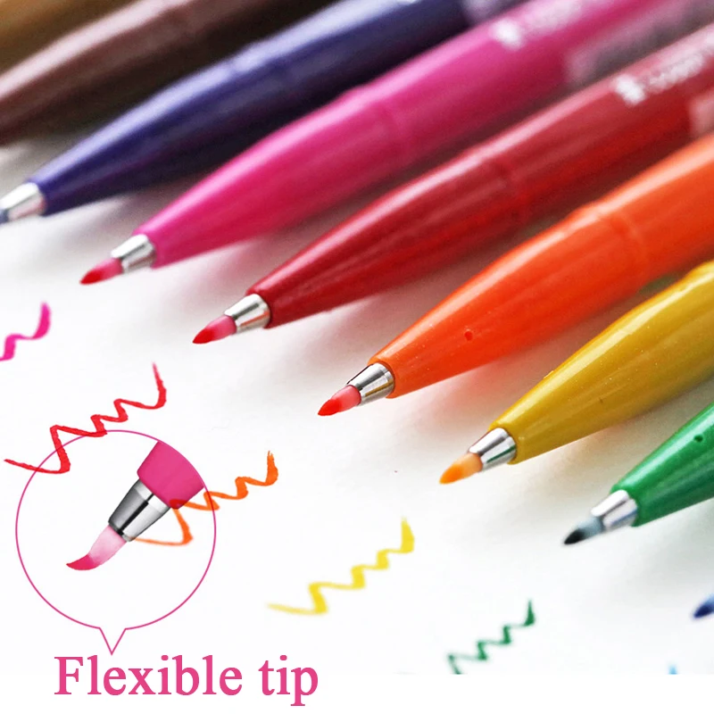12 Warna Set Pena Kuas Sentuh  - Pentel Pen Sign Pen ulasan dan harga