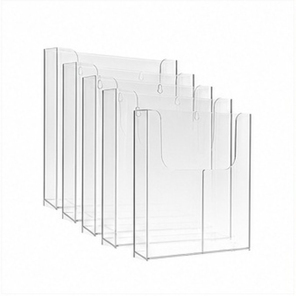 4 Buah Rak Brosur Dinding Akri - Document Holder Stand ulasan dan harga