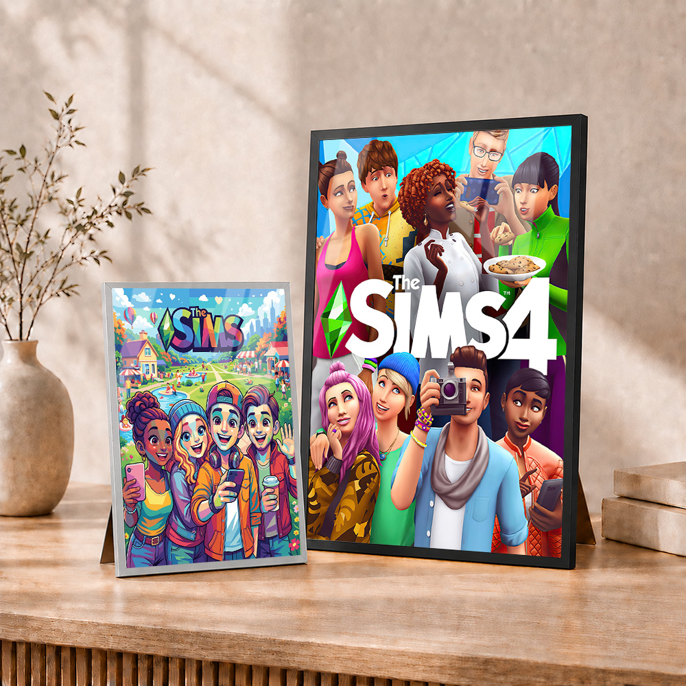 Poster Logam The Sims dengan B - Home Office Room Inspiration ulasan dan harga