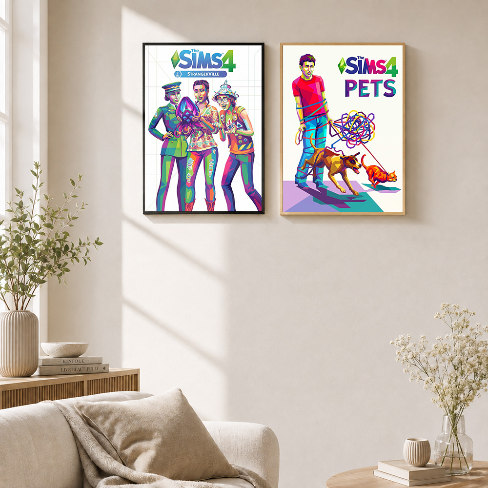 Poster Logam The Sims dengan B - Home Office Room Inspiration ulasan dan harga
