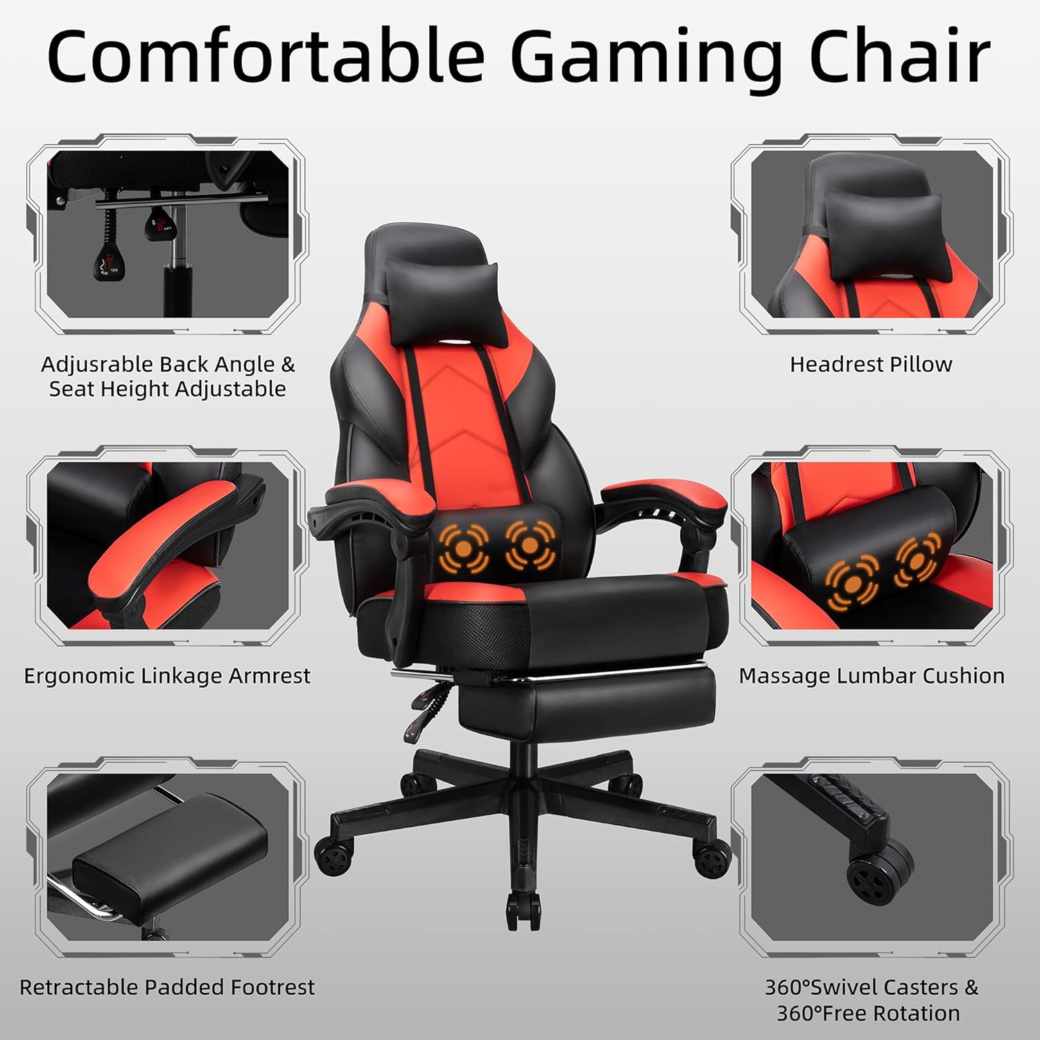 Kursi Gaming dengan Sandaran K - Ergonomic Office Chair ulasan dan harga