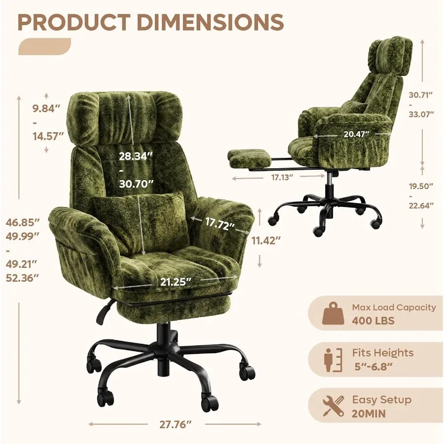 Kursi kantor dengan sandaran t - Ergonomic Office Chair ulasan dan harga