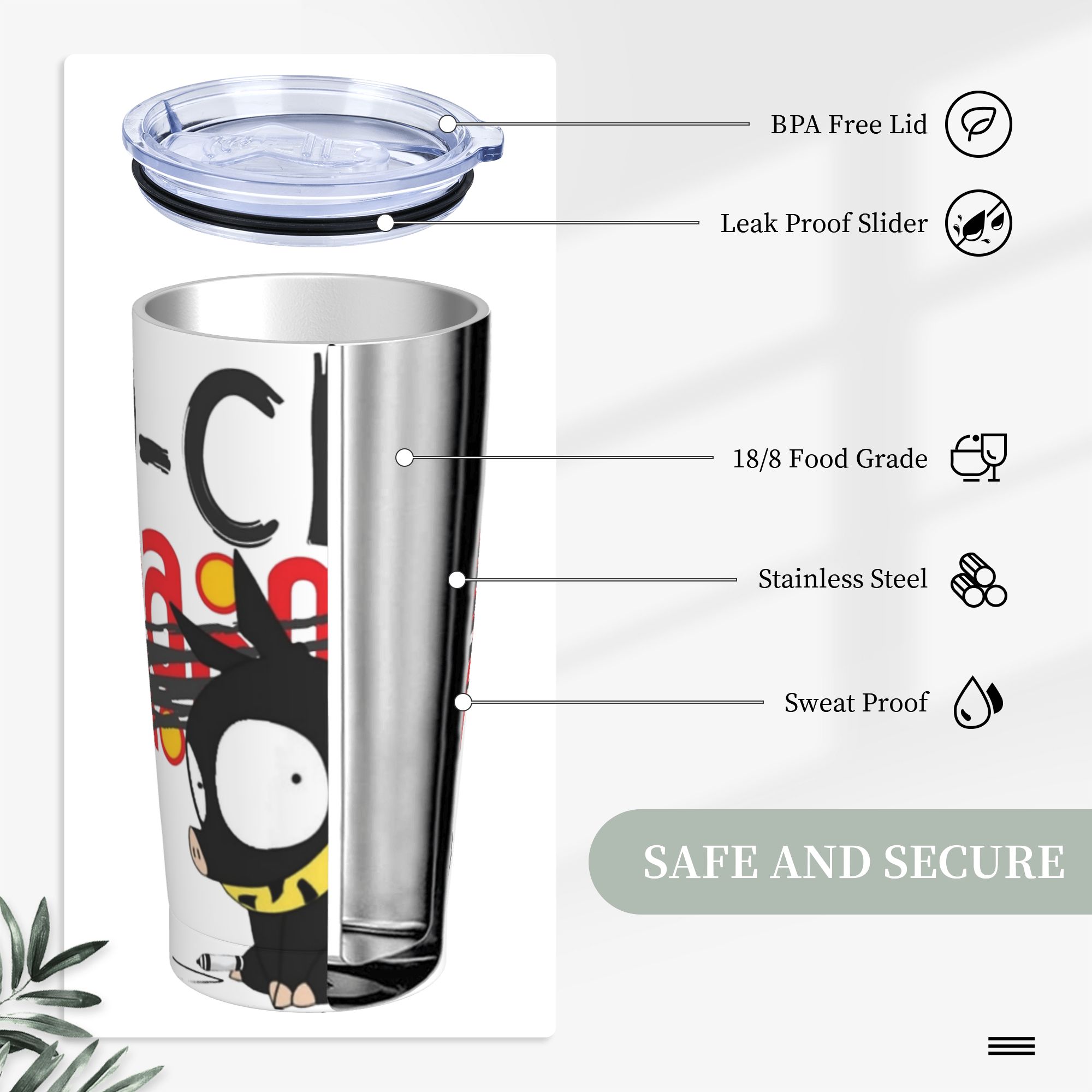 P-Chan Ranma Logo Tumbler Teri - Home Office Logo ulasan dan harga
