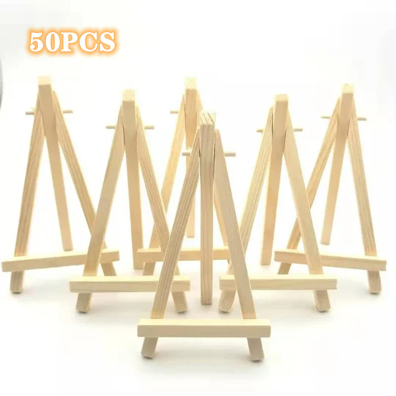 50/10 buah kayu Mini bingkai k - Document Holder Stand ulasan dan harga